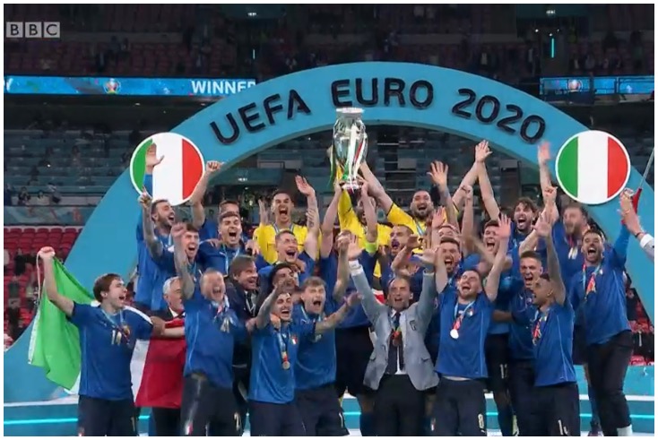 England v Italy Euro 2020 Final watched by 31m across BBC and ITV