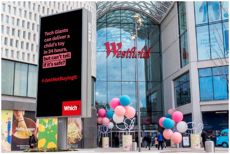 Which? launches outdoor campaign targeting tech giants