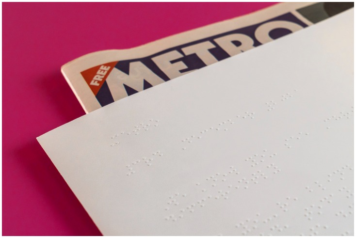 RNIB and Metro launch first national Braille cover for Christmas campaign