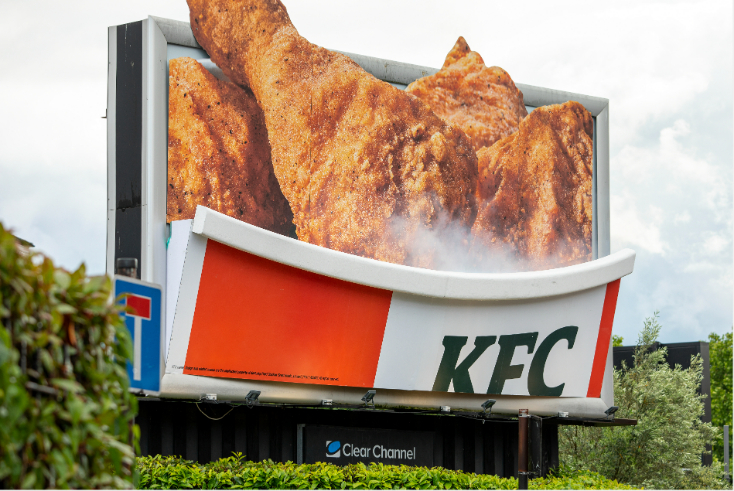 KFC focusses on ‘impact’ with smoke billboard stunt