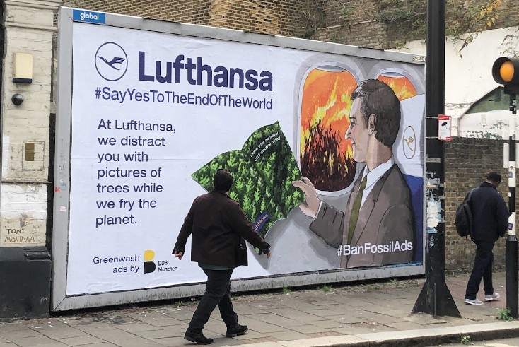 Brandalism ‘hacks’ European billboards in environmental protest