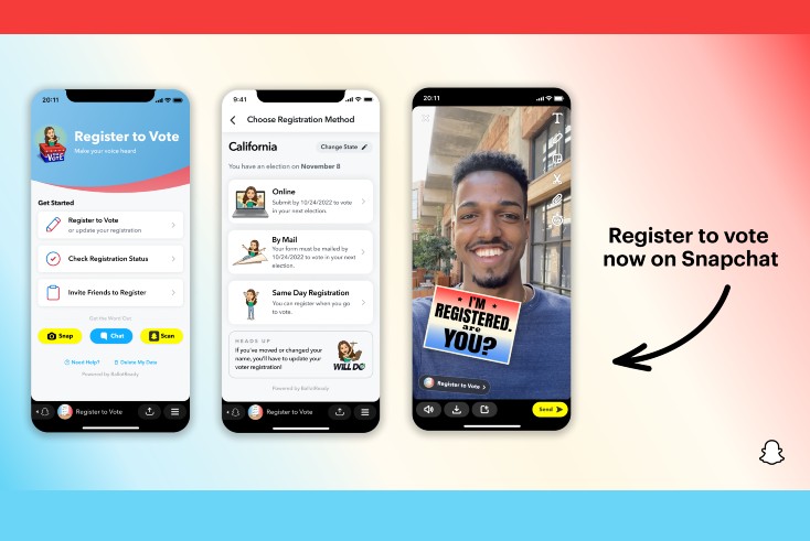Snapchat unveils suite of tools for 2022 midterm election