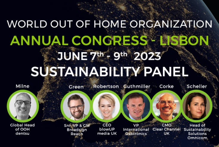 World Out of Home Organisation global congress to focus on sustainability