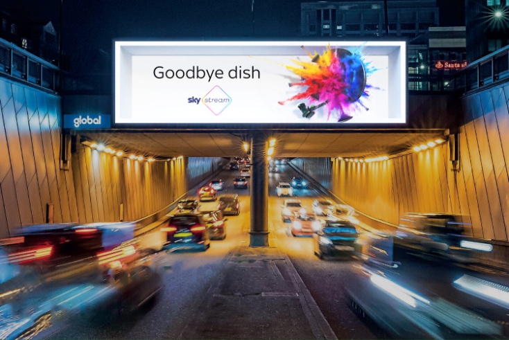 Sky launches first 3D outdoor roadside campaign