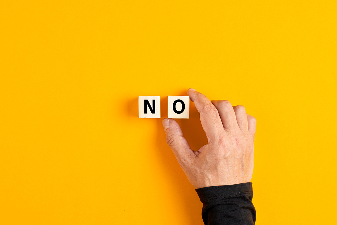 Embrace the art of saying no this year